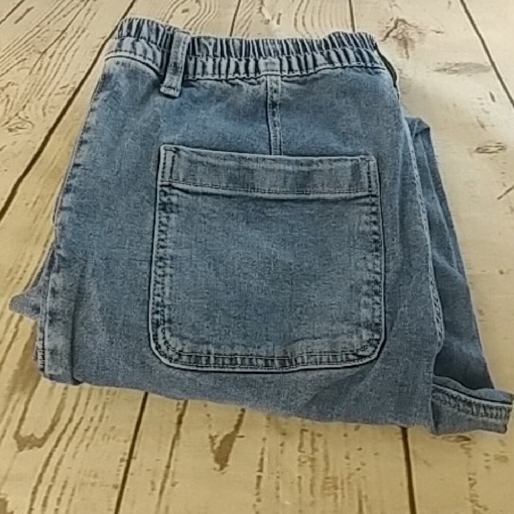 SO Goods For Life High Rise Mom Jean Cargo Joggers Blue Size 13/31